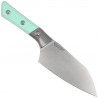 Nóż kuchenny Microtech Santoku 6'' Titanium Bolster/Caribbean Blue G10, Stonewashed M390MK (3200B-10CA)