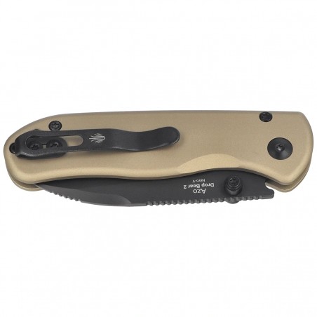 Nóż składany Kizer Drop Bear 2 Tan Aluminium, Matte DLC Basic Nitro-V by Azo (V3619.2CD1)