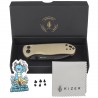 Nóż składany Kizer Drop Bear 2 Tan Aluminium, Matte DLC Basic Nitro-V by Azo (V3619.2CD1)