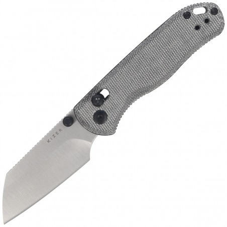 Nóż składany Kizer Drop Bear 2 Black Micarta, Satin Nitro-V by Azo (V3619.2KS1)