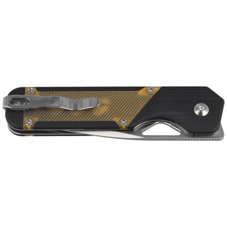 Nóż składany Kizer Militaw Black G10 / Yellow PEI, Satin 154CM by Jonathan Styles (V3634C1)