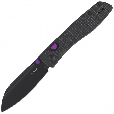 Nóż składany Kizer Renissance Black Micarta, Black PVD N690 by Caleb Waldman (V3698A1)