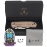 Nóż składany Kizer Drop Bear 2 Brown Micarta, Satin Nitro-V by Azo (V3619.2CC1)