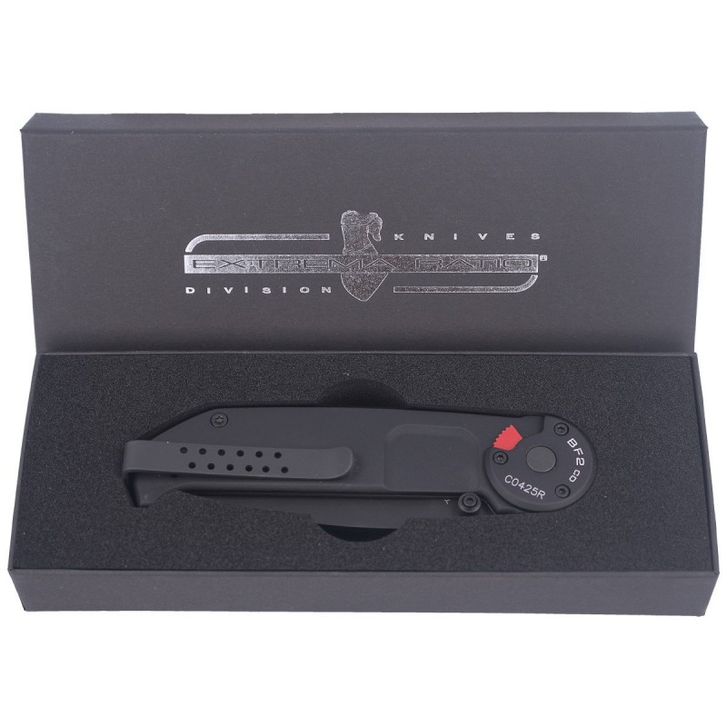 Nóż składany Extrema Ratio BF2 CD Black Aluminium, Black MIL-C N690 (04.1000.0145/BLK)