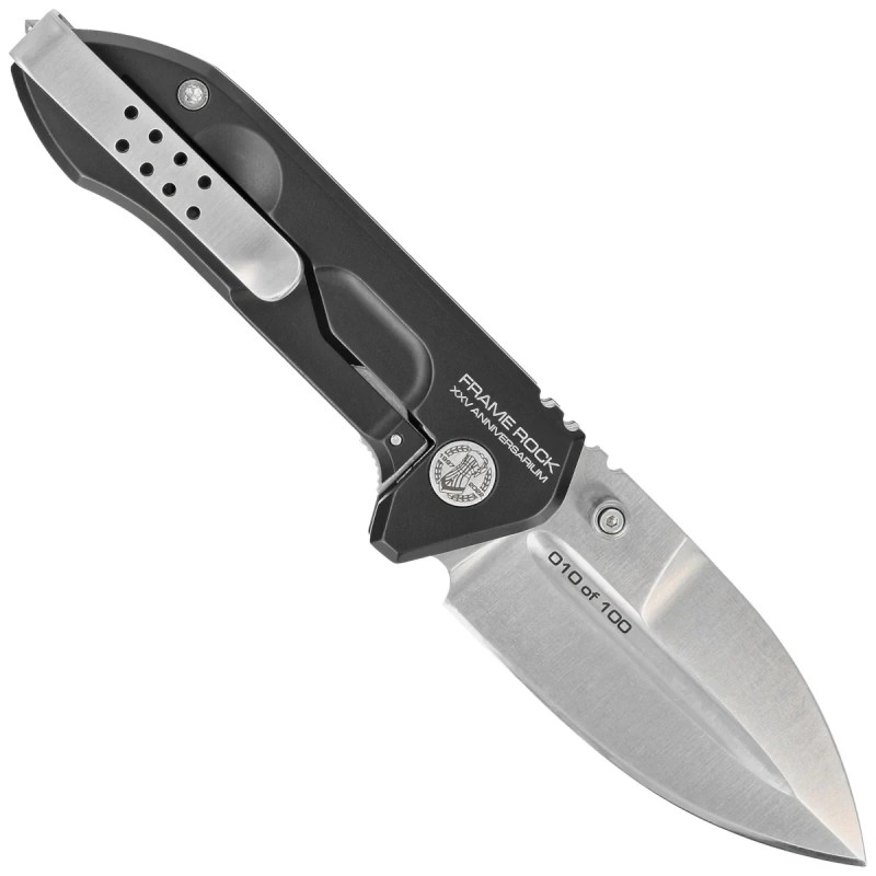 Nóż Extrema Ratio Frame Rock XXV Anniversarium LE No 021/100 Tytan, Satin N690 (04.1000.0456/SAT/BLK-XXV)