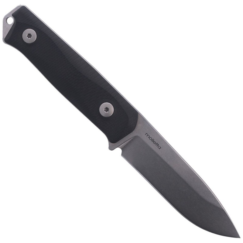 Nóż LionSteel Bushcraft Black G10, Stone Washed Sleipner by Molletta (B41 GBK)