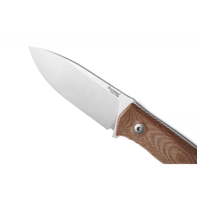 Nóż LionSteel Bushcraft Natural Canvas, Satin Satin M390 by Molletta (M4 CVN)