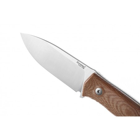 Nóż LionSteel Bushcraft Natural Canvas, Satin Satin M390 by Molletta (M4 CVN)