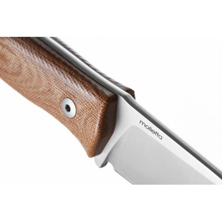 Nóż LionSteel Bushcraft Natural Canvas, Satin Satin M390 by Molletta (M4 CVN)