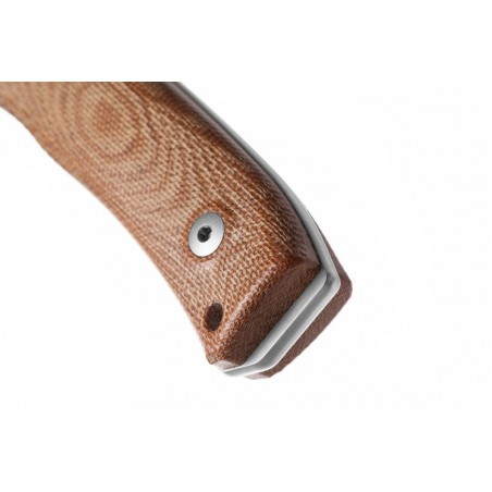 Nóż LionSteel Bushcraft Natural Canvas, Satin Satin M390 by Molletta (M4 CVN)