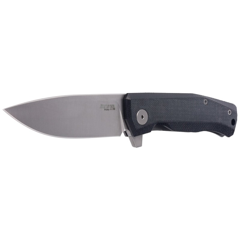 Nóż składany LionSteel Myto Black Canvas, Satin M390 by Molletta ( (MT01 CVB)