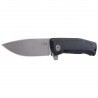 Nóż składany LionSteel Myto Black Canvas, Satin M390 by Molletta ( (MT01 CVB)