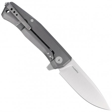 Nóż składany LionSteel Myto Black Canvas, Satin M390 by Molletta ( (MT01 CVB)
