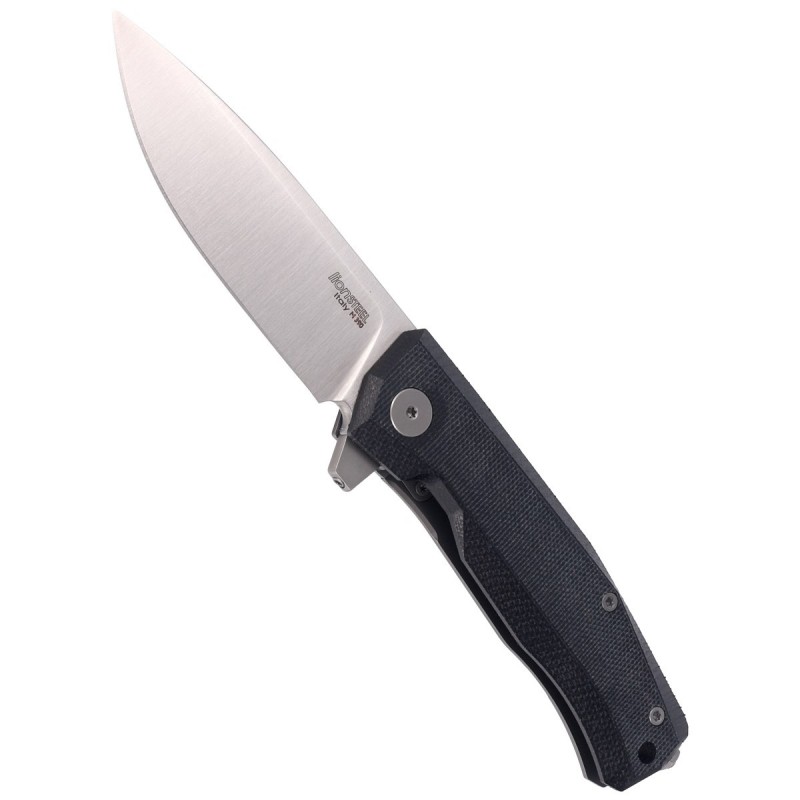 Nóż składany LionSteel Myto Black Canvas, Satin M390 by Molletta ( (MT01 CVB)