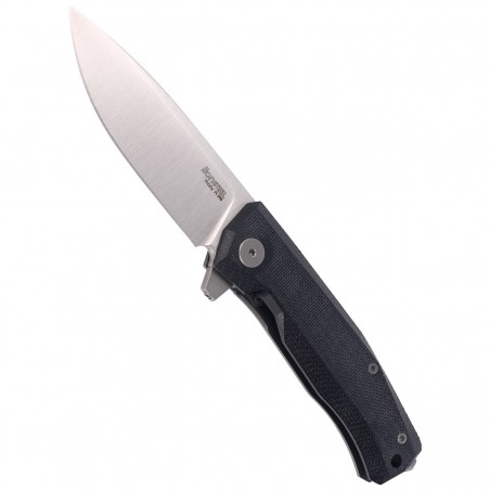 Nóż składany LionSteel Myto Black Canvas, Satin M390 by Molletta ( (MT01 CVB)