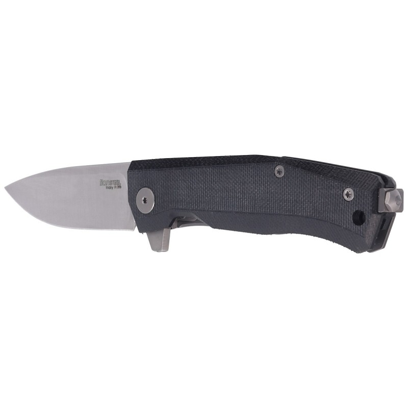 Nóż składany LionSteel Myto Black Canvas, Satin M390 by Molletta ( (MT01 CVB)