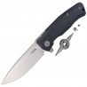 Nóż składany LionSteel Myto Black Canvas, Satin M390 by Molletta ( (MT01 CVB)