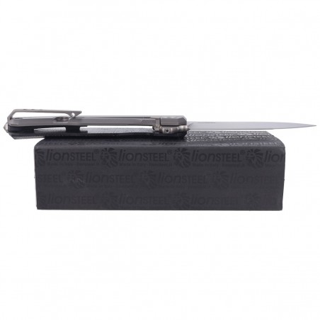 Nóż składany LionSteel Myto Black Canvas, Satin M390 by Molletta ( (MT01 CVB)