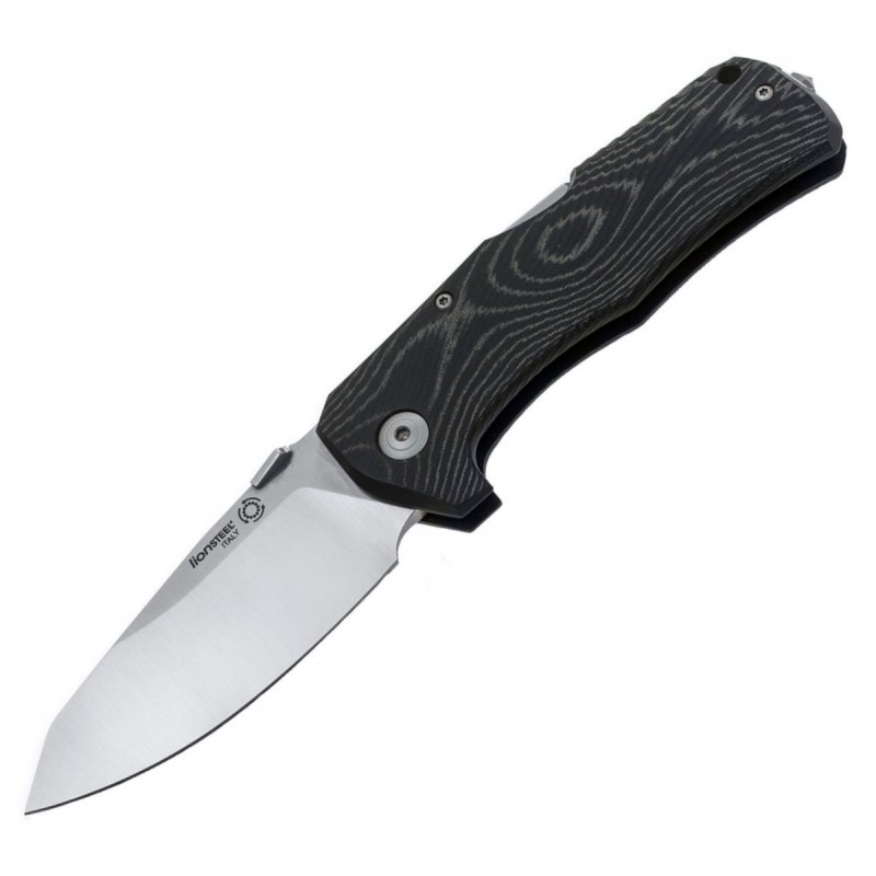 Nóż składany LionSteel TM1 Black Micarta, Satin Sleipner by Molletta (TM1 MS)