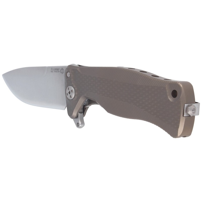 Nóż składany LionSteel SR11 Bronze Titanium, Satin Sleipner by Molletta (SR11 B)