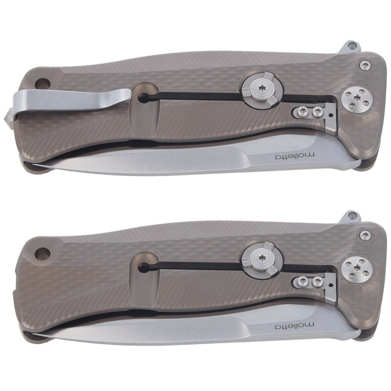Nóż składany LionSteel SR11 Bronze Titanium, Satin Sleipner by Molletta (SR11 B)