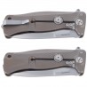 Nóż składany LionSteel SR11 Bronze Titanium, Satin Sleipner by Molletta (SR11 B)