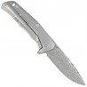 Nóż składany LionSteel T.R.E. Titanium/Carbon Fiber, Thor Damasteel Damascus by Molletta (TRE DT FC)