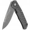 Nóż składany LionSteel T.R.E. Titanium/Carbon Fiber, Thor Damasteel Damascus by Molletta (TRE DT FC)