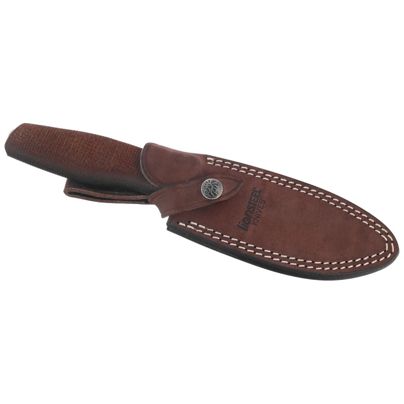 Nóż LionSteel Acha Natural Burlap Micarta, Satin M390 by Molletta (AH BLN)