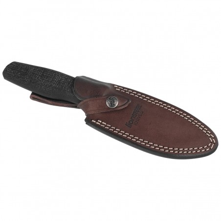 Nóż LionSteel Acha Black Burlap Micarta, Satin M390 by Molletta (AH BLB)