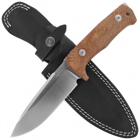 Nóż LionSteel Tactical Natural Canvas Micarta, Satin Niolox by Molletta (T5 CVN)