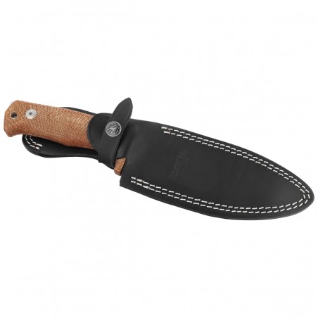 Nóż LionSteel Tactical Natural Canvas Micarta, Satin Niolox by Molletta (T5 CVN)