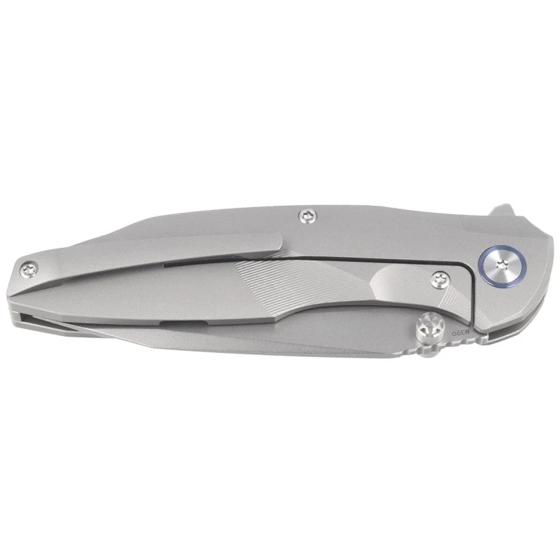 Nóż składany Remette RT-Cool Whale Gray Titanium, Pearlescent M390 (RTCL-T1)