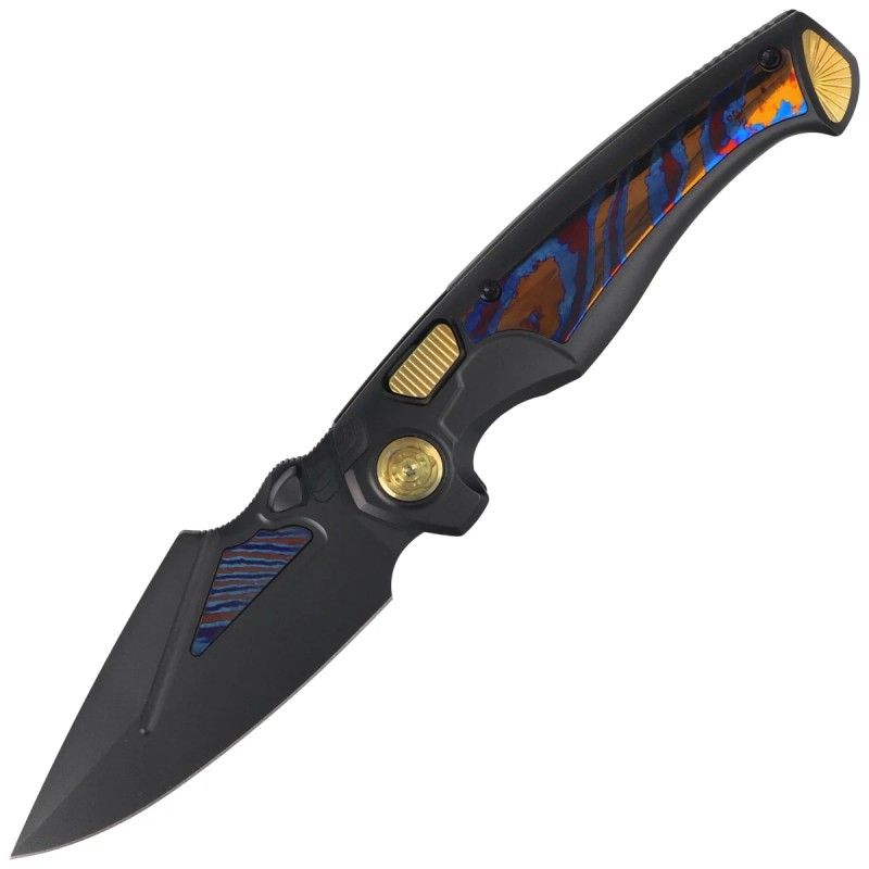 Nóż składany Remette Scepter Black Titanium/Timascus, Black DLC M390 (SCPT-B)