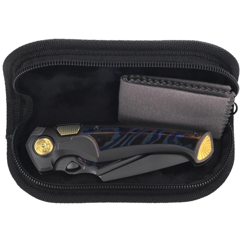 Nóż składany Remette Scepter Black Titanium/Timascus, Black DLC M390 (SCPT-B)
