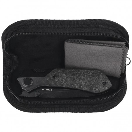 Nóż składany Remette RTPT-ELD Meteor Black Titanium / Carbon Fiber, Titanium Plating M390 (RTPT-ELD)