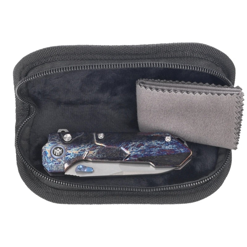 Nóż składany Remette Cosmic Flamed Titanium, Pearlescent M390 (RTCO-TC)