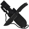 Nóż FOX Dino Tracker Black Forprene, Black N690Co by Black Roc Knives (FX-9CM08 B)