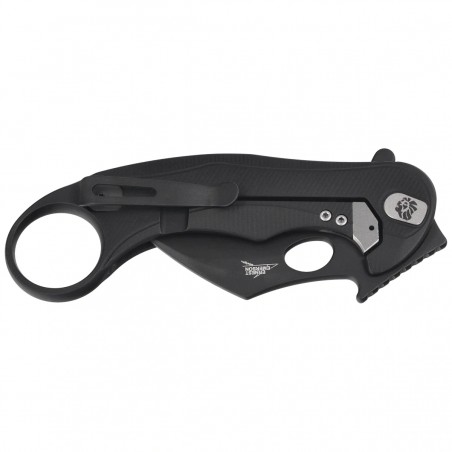 Nóż składany LionSteel L.E.One Mid Karambit Black Aluminium, Black M390 by Emerson Design (LE2 A BB)