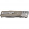 Nóż składany LionSteel NiNi Titanium Bolsters / Green Canvas Micarta, Satin M390 by Gianni Pauletta (NN2 CVG)
