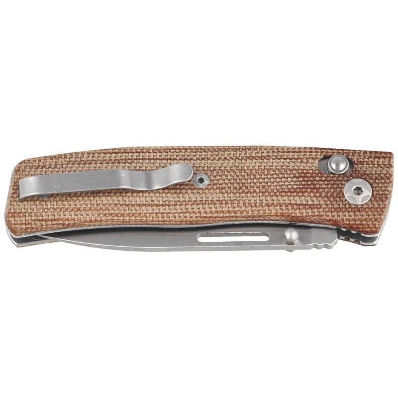 Nóż składany LionSteel NiNi Natural Canvas Micarta, Satin M390 by Gianni Pauletta (NN1 CVN)