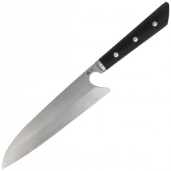 Nóż kuchenny Due Cigni PratiKO 3 - Gyuto Black G10, Satin Sandvik 12C27 225 by Michele Massaro (2C 3002)
