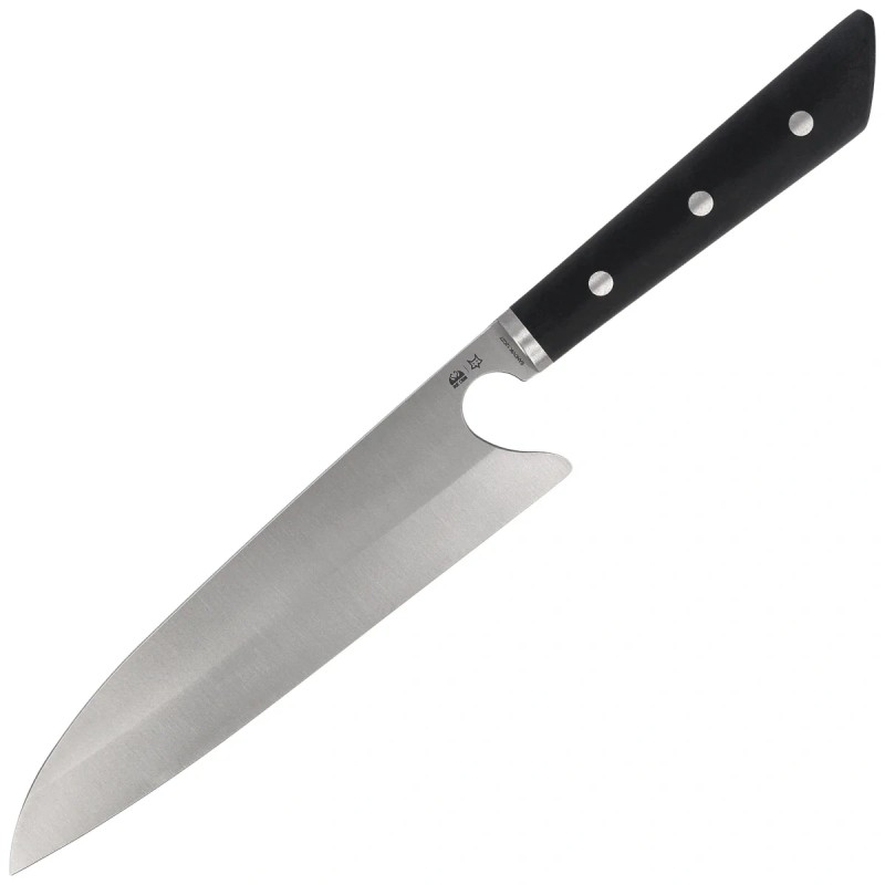 Nóż kuchenny Due Cigni PratiKO 3 - Gyuto Black G10, Satin Sandvik 12C27 225 by Michele Massaro (2C 3002)