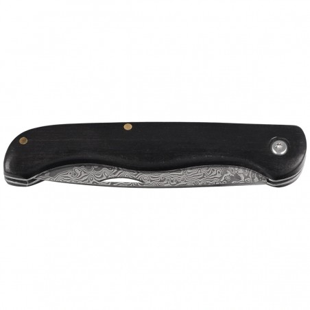 Nóż składany Third Decor Habitat N202E Ebony Wood, VG10 Damascus (TK-N202E)