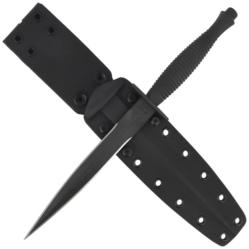Nóż Spartan Blades Ronin F/S Dagger Black Stainless Steel, Black PVD MagnaCut by Tu Lam (SB60BKBKKYBK)