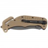 Nóż ratowniczy ESP RKK-01 Khaki PA66 Polyamide, Titanium Gray PVD AUS-8