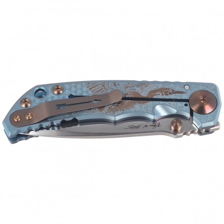 Nóż składany Spartan Blades Harsey Folder ''Sea Raven'' Titanium, Stonewashed MagnaCut by William W. Harsey (SF5SRAV)