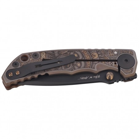 Nóż składany Spartan Blades Harsey Folder ''Aztec'' Titanium, Black PVD MagnaCut by William W. Harsey (SF5AZTC)