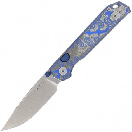 Nóż składany Kizer Begleiter 2.9 BLL Blue Vortex Micarta, Satin BD1N by Azo (V3458.2BDA1)