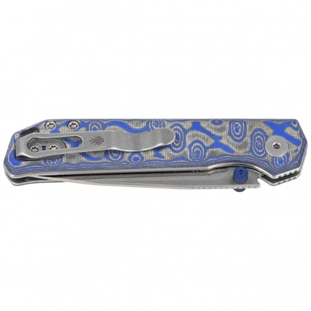 Nóż składany Kizer Begleiter 2.9 BLL Blue Vortex Micarta, Satin BD1N by Azo (V3458.2BDA1)